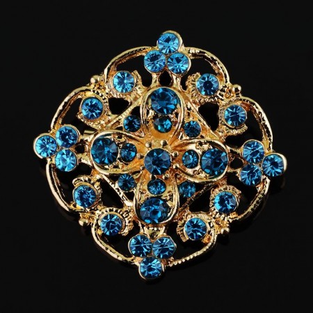Брошь с фианитами 253110 фото | Brulik