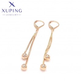 Позолочені сережки ланцюжки Xuping 23406