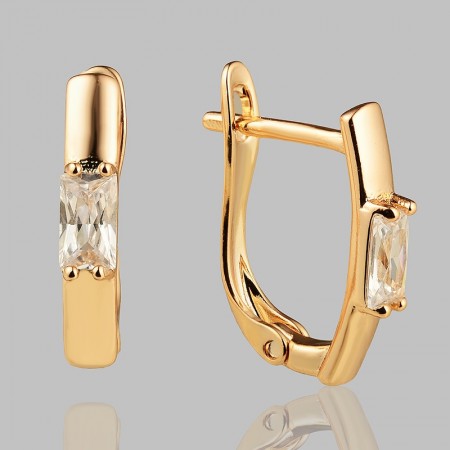 Позолочені сережки Xuping 23211 фото | Brulik