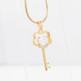 Прелестный позолоченный кулон Ключик 10-3028