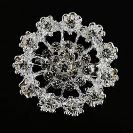 Нежная брошь с фианитами 15314