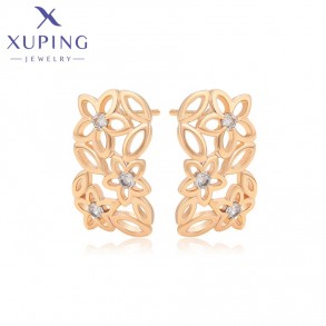 Позолочені сережки-гвоздики  Xuping X001184888 фото | Brulik
