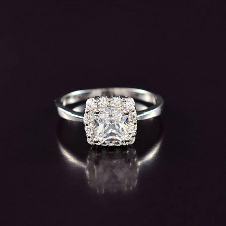 Кольцо с фианитами Xuping 10-1975 фото | Brulik