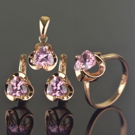 Позолоченный комплект Fallon 81200155-розовый