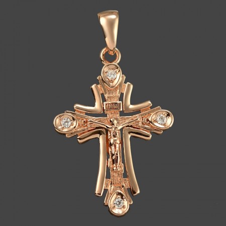 Позолоченный крестик Fallon 86201109 фото | Brulik